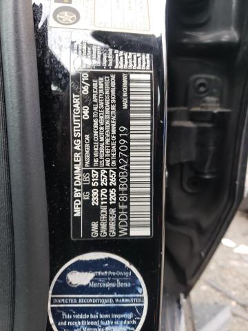 Photo 11 VIN: WDDHF8HB0BA270919 - MERCEDES-BENZ E 350 4MAT 