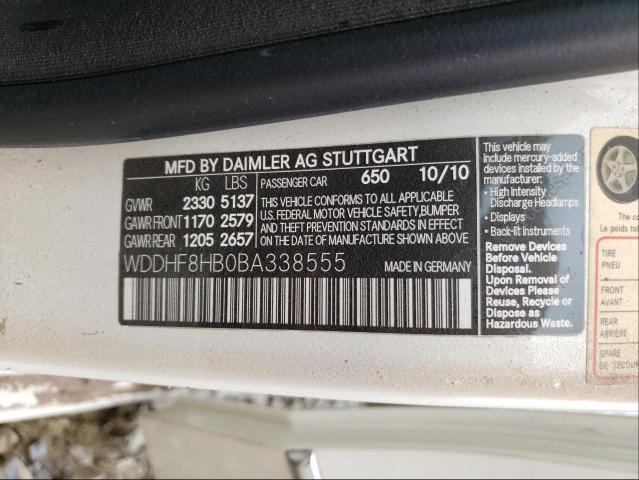 Photo 9 VIN: WDDHF8HB0BA338555 - MERCEDES-BENZ E 350 4MAT 