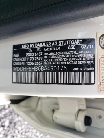 Photo 9 VIN: WDDHF8HB0BA490125 - MERCEDES-BENZ E 350 4MAT 