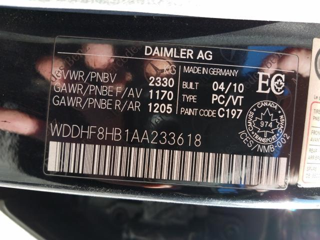 Photo 8 VIN: WDDHF8HB1AA233618 - MERCEDES-BENZ E 350 4MAT 