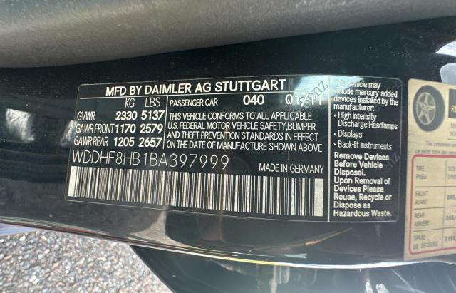 Photo 9 VIN: WDDHF8HB1BA397999 - MERCEDES-BENZ E 350 4MAT 