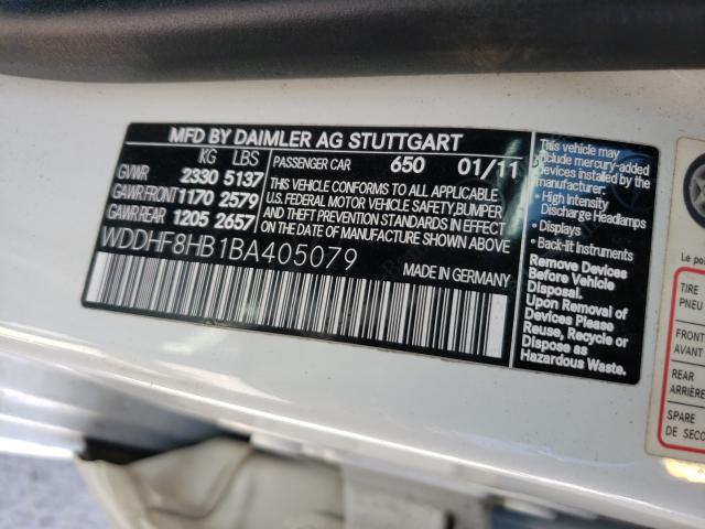 Photo 9 VIN: WDDHF8HB1BA405079 - MERCEDES-BENZ E 350 4MAT 