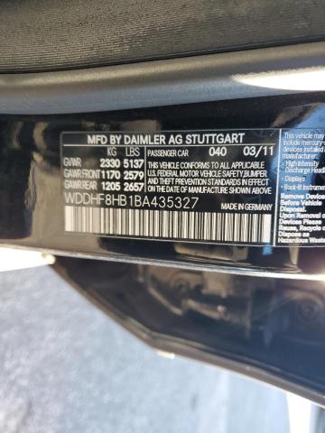 Photo 11 VIN: WDDHF8HB1BA435327 - MERCEDES-BENZ E-CLASS 