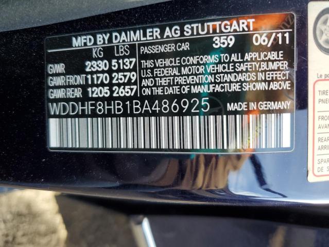 Photo 11 VIN: WDDHF8HB1BA486925 - MERCEDES-BENZ E 350 4MAT 