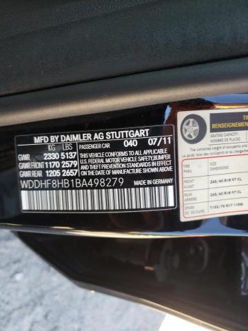 Photo 9 VIN: WDDHF8HB1BA498279 - MERCEDES-BENZ E 350 4MAT 