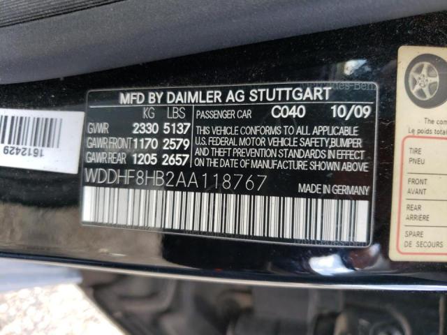 Photo 9 VIN: WDDHF8HB2AA118767 - MERCEDES-BENZ E 350 4MAT 