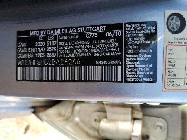 Photo 11 VIN: WDDHF8HB2BA262661 - MERCEDES-BENZ E 350 4MAT 