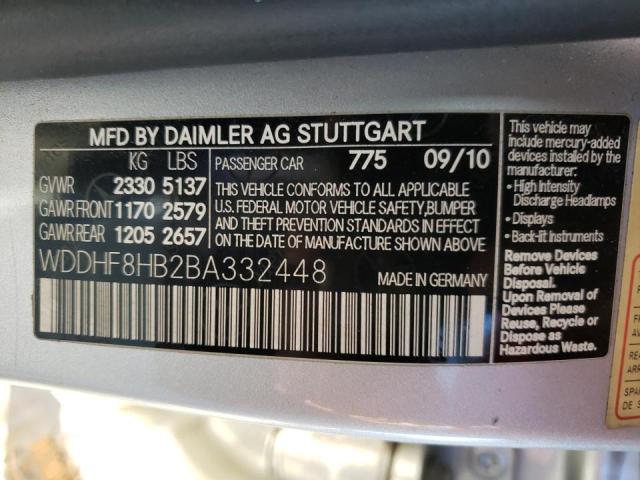 Photo 11 VIN: WDDHF8HB2BA332448 - MERCEDES-BENZ E 350 4MAT 