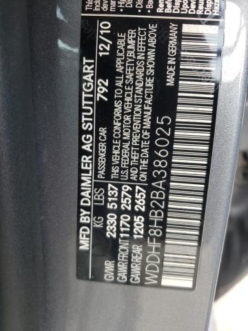 Photo 9 VIN: WDDHF8HB2BA386025 - MERCEDES-BENZ E 350 4MAT 