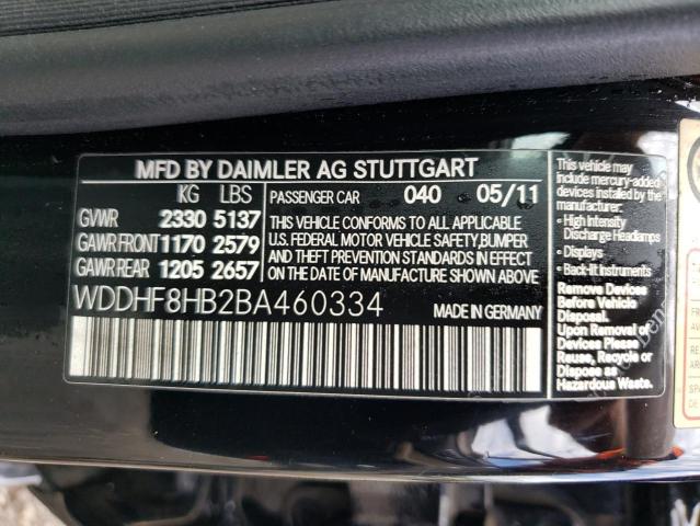 Photo 9 VIN: WDDHF8HB2BA460334 - MERCEDES-BENZ E 350 4MAT 