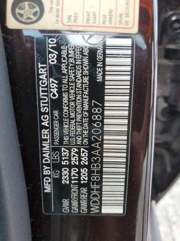 Photo 12 VIN: WDDHF8HB3AA206887 - MERCEDES-BENZ E 350 4MAT 