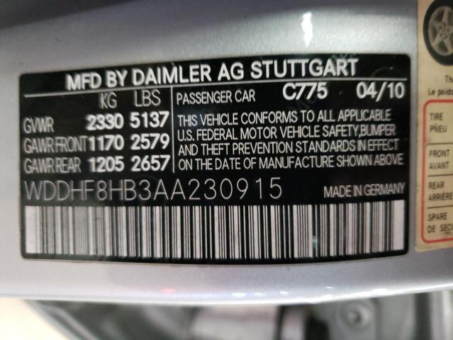 Photo 9 VIN: WDDHF8HB3AA230915 - MERCEDES-BENZ E 350 4MAT 