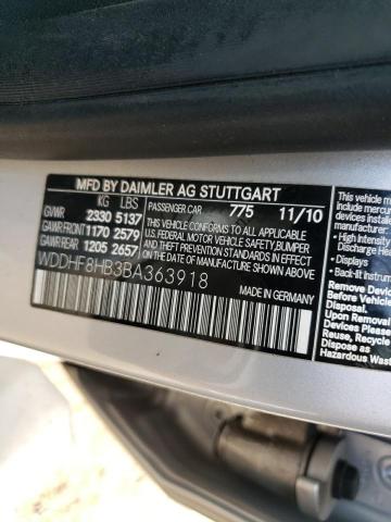 Photo 11 VIN: WDDHF8HB3BA363918 - MERCEDES-BENZ E 350 4MAT 