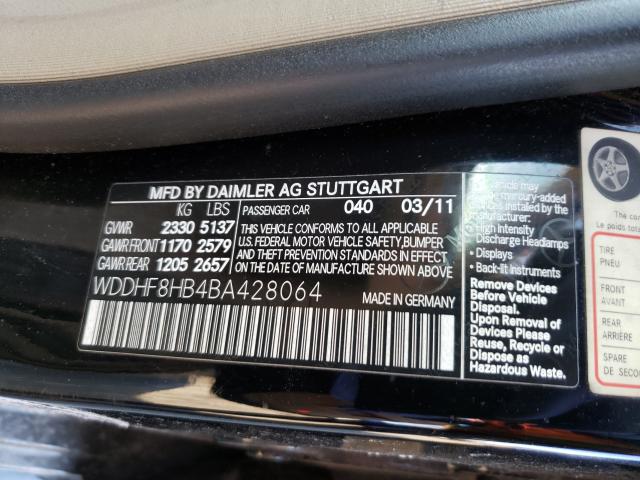 Photo 9 VIN: WDDHF8HB4BA428064 - MERCEDES-BENZ E 350 4MAT 