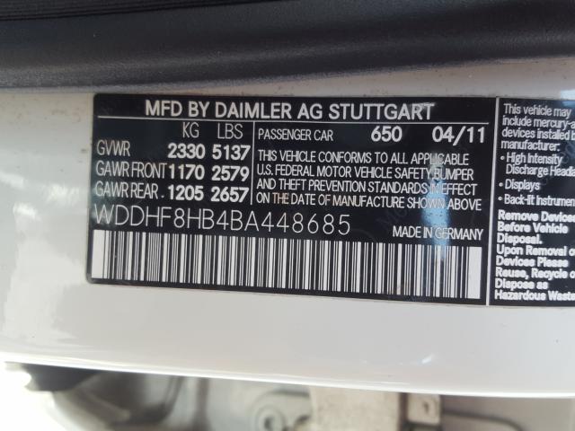 Photo 9 VIN: WDDHF8HB4BA448685 - MERCEDES-BENZ E 350 4MAT 