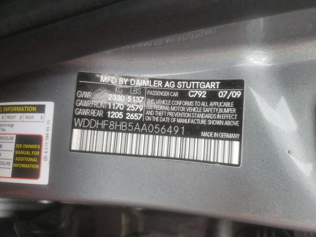 Photo 9 VIN: WDDHF8HB5AA056491 - MERCEDES-BENZ E 350 4MAT 