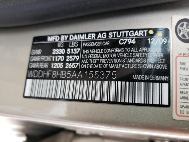 Photo 9 VIN: WDDHF8HB5AA155375 - MERCEDES-BENZ E 350 4MAT 