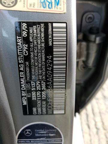 Photo 11 VIN: WDDHF8HB6AA094294 - MERCEDES-BENZ E-CLASS 