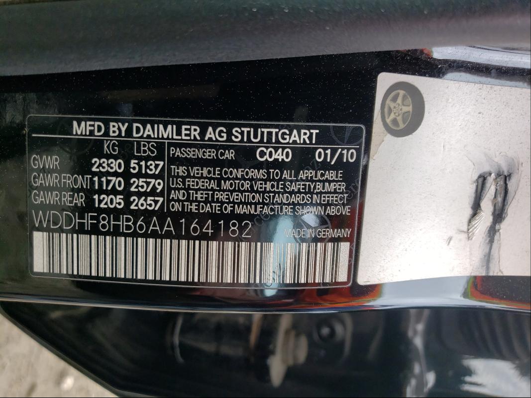 Photo 9 VIN: WDDHF8HB6AA164182 - MERCEDES-BENZ E 350 4MAT 