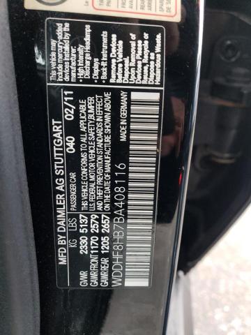 Photo 11 VIN: WDDHF8HB7BA408116 - MERCEDES-BENZ E 350 4MAT 