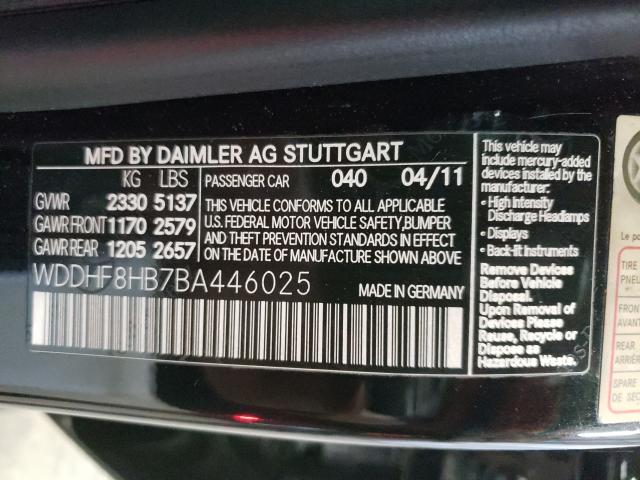 Photo 9 VIN: WDDHF8HB7BA446025 - MERCEDES-BENZ E 350 4MAT 