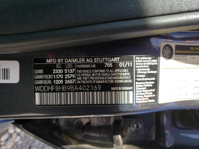 Photo 9 VIN: WDDHF8HB9BA402169 - MERCEDES-BENZ E 350 4MAT 