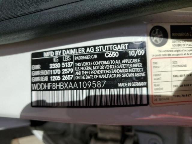 Photo 9 VIN: WDDHF8HBXAA109587 - MERCEDES-BENZ E 350 4MAT 