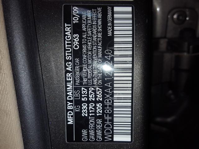 Photo 9 VIN: WDDHF8HBXAA121240 - MERCEDES-BENZ E 350 4MAT 