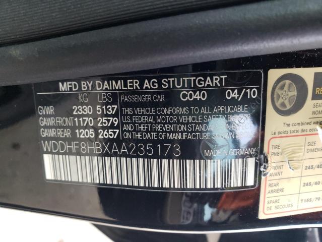 Photo 11 VIN: WDDHF8HBXAA235173 - MERCEDES-BENZ E 350 4MAT 