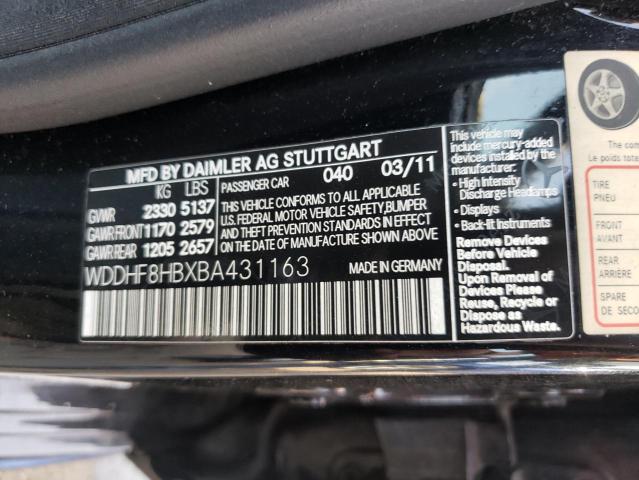 Photo 9 VIN: WDDHF8HBXBA431163 - MERCEDES-BENZ E 350 4MAT 