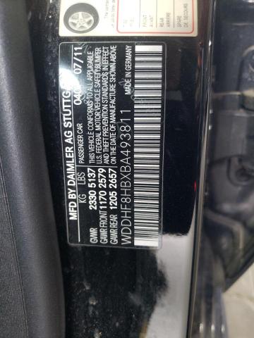 Photo 9 VIN: WDDHF8HBXBA493811 - MERCEDES-BENZ E 350 4MAT 