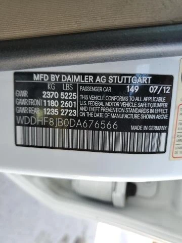 Photo 11 VIN: WDDHF8JB0DA676566 - MERCEDES-BENZ E 350 4MAT 