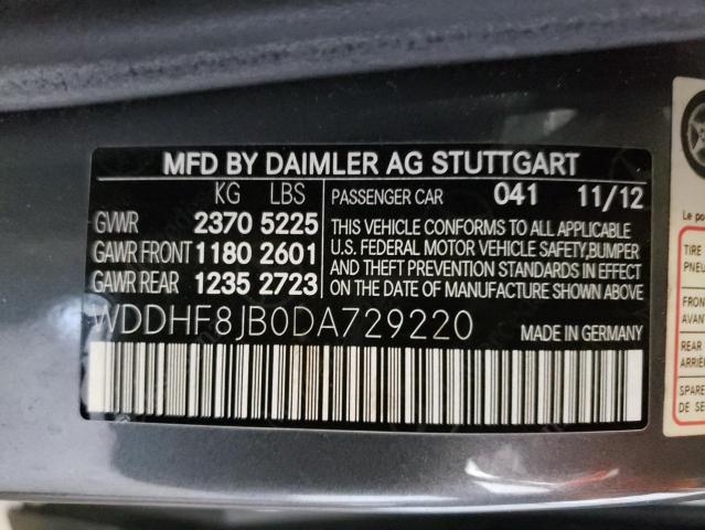 Photo 11 VIN: WDDHF8JB0DA729220 - MERCEDES-BENZ E 350 4MAT 