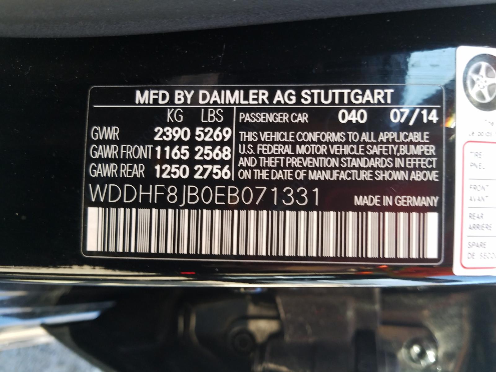 Photo 9 VIN: WDDHF8JB0EB071331 - MERCEDES-BENZ E 350 4MAT 