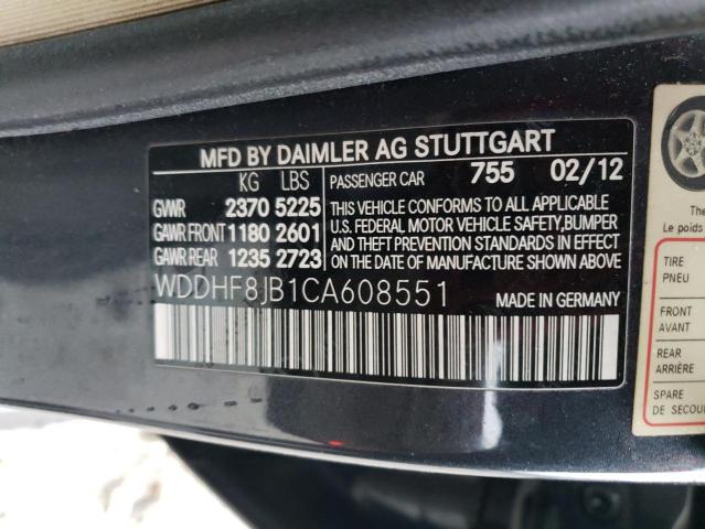 Photo 11 VIN: WDDHF8JB1CA608551 - MERCEDES-BENZ E 350 4MAT 