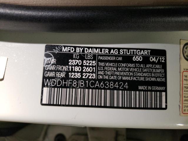 Photo 9 VIN: WDDHF8JB1CA638424 - MERCEDES-BENZ E 350 4MAT 