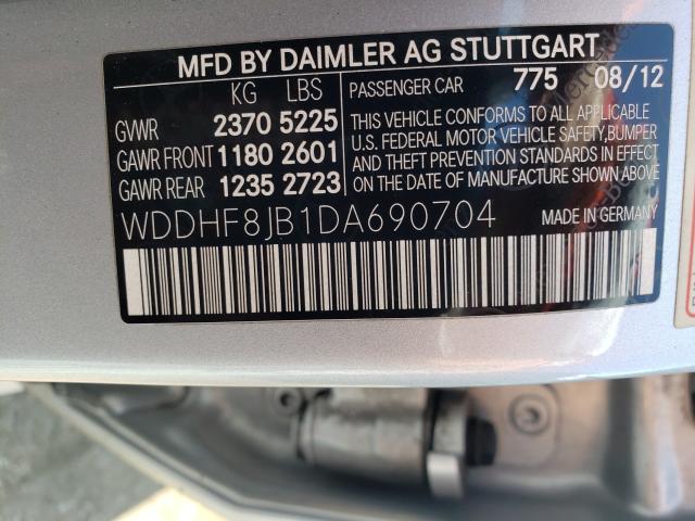 Photo 9 VIN: WDDHF8JB1DA690704 - MERCEDES-BENZ E 350 4MAT 