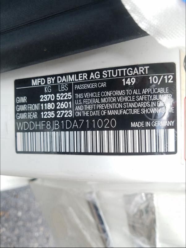 Photo 9 VIN: WDDHF8JB1DA711020 - MERCEDES-BENZ E 350 4MAT 