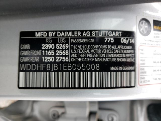 Photo 12 VIN: WDDHF8JB1EB055008 - MERCEDES-BENZ E 350 4MAT 