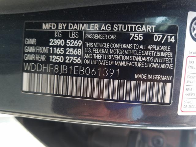 Photo 9 VIN: WDDHF8JB1EB061391 - MERCEDES-BENZ E 350 4MAT 