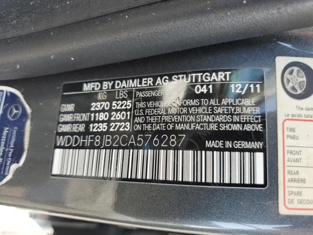 Photo 11 VIN: WDDHF8JB2CA576287 - MERCEDES-BENZ E 350 4MAT 