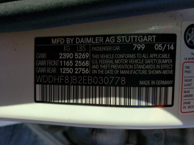 Photo 9 VIN: WDDHF8JB2EB030778 - MERCEDES-BENZ E 350 4MAT 