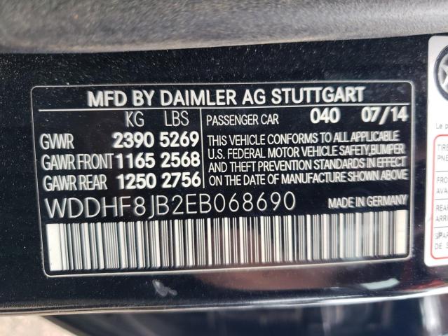 Photo 12 VIN: WDDHF8JB2EB068690 - MERCEDES-BENZ E 350 4MAT 