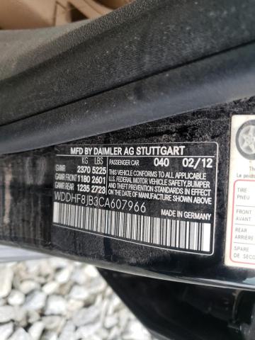 Photo 9 VIN: WDDHF8JB3CA607966 - MERCEDES-BENZ E 350 4MAT 