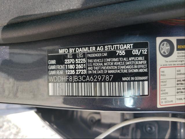 Photo 9 VIN: WDDHF8JB3CA629787 - MERCEDES-BENZ E 350 4MAT 