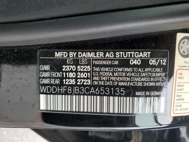 Photo 11 VIN: WDDHF8JB3CA653135 - MERCEDES-BENZ E-CLASS 