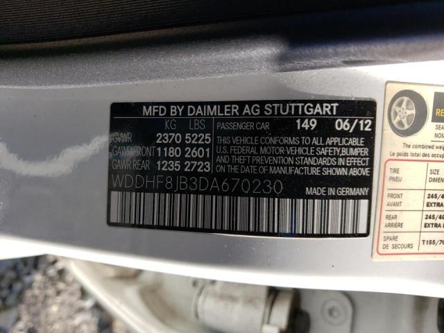 Photo 9 VIN: WDDHF8JB3DA670230 - MERCEDES-BENZ E 350 4MAT 