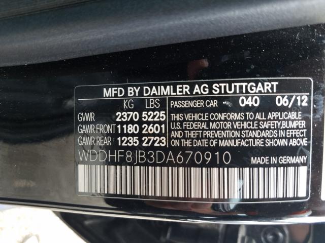 Photo 9 VIN: WDDHF8JB3DA670910 - MERCEDES-BENZ E 350 4MAT 