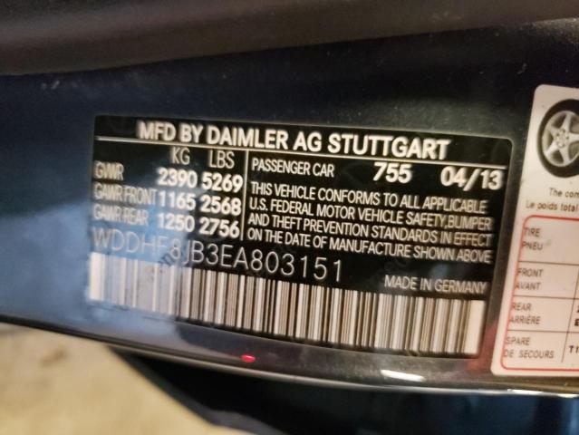 Photo 11 VIN: WDDHF8JB3EA803151 - MERCEDES-BENZ E 350 4MAT 