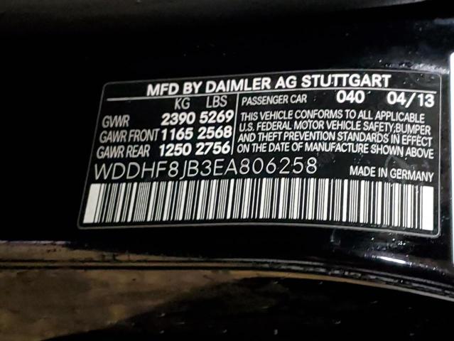 Photo 11 VIN: WDDHF8JB3EA806258 - MERCEDES-BENZ E 350 4MAT 